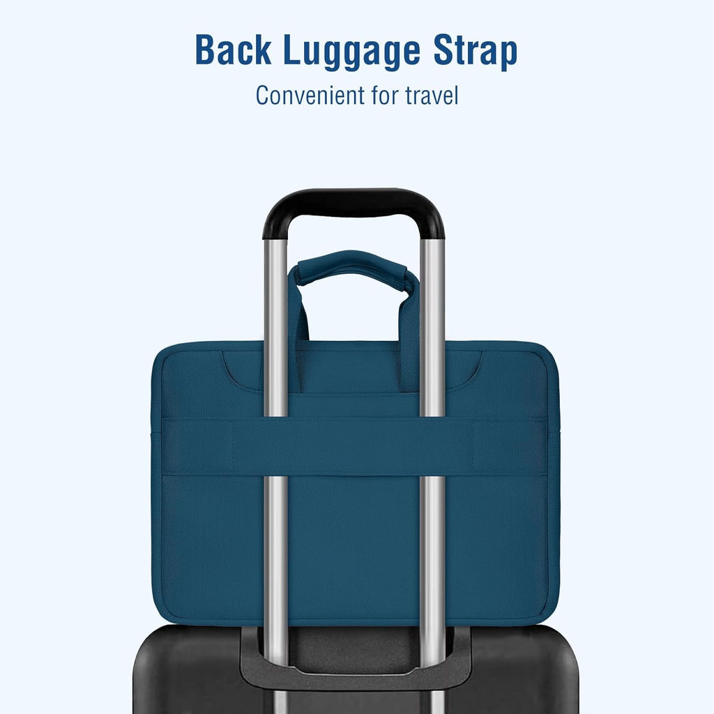 360 Protective Laptop Shoulder Bag Compatible with Macbook Pro 16 Inch 2021 2022 M1 A2485/2019-2020 A2141/Pro 15 A1398, 15-15.6 Inch Notebook, Matching Color Sleeve with Belt, Hunter Green