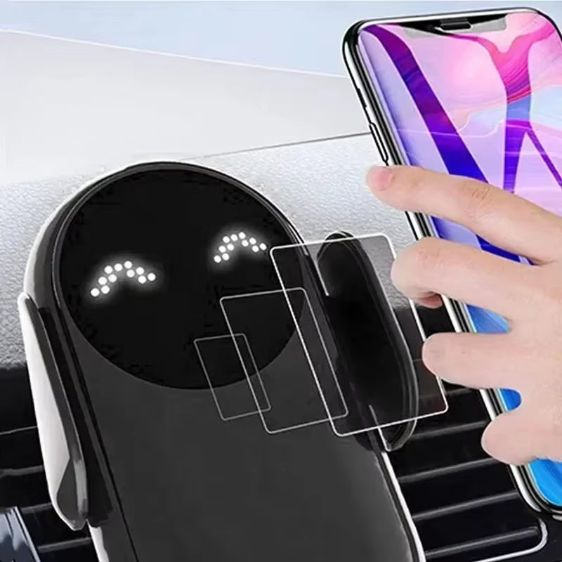 AutoGrip Wireless Car Charger – Infrared Sensor Mount & Fast Charging Stand for iPhone & Samsung