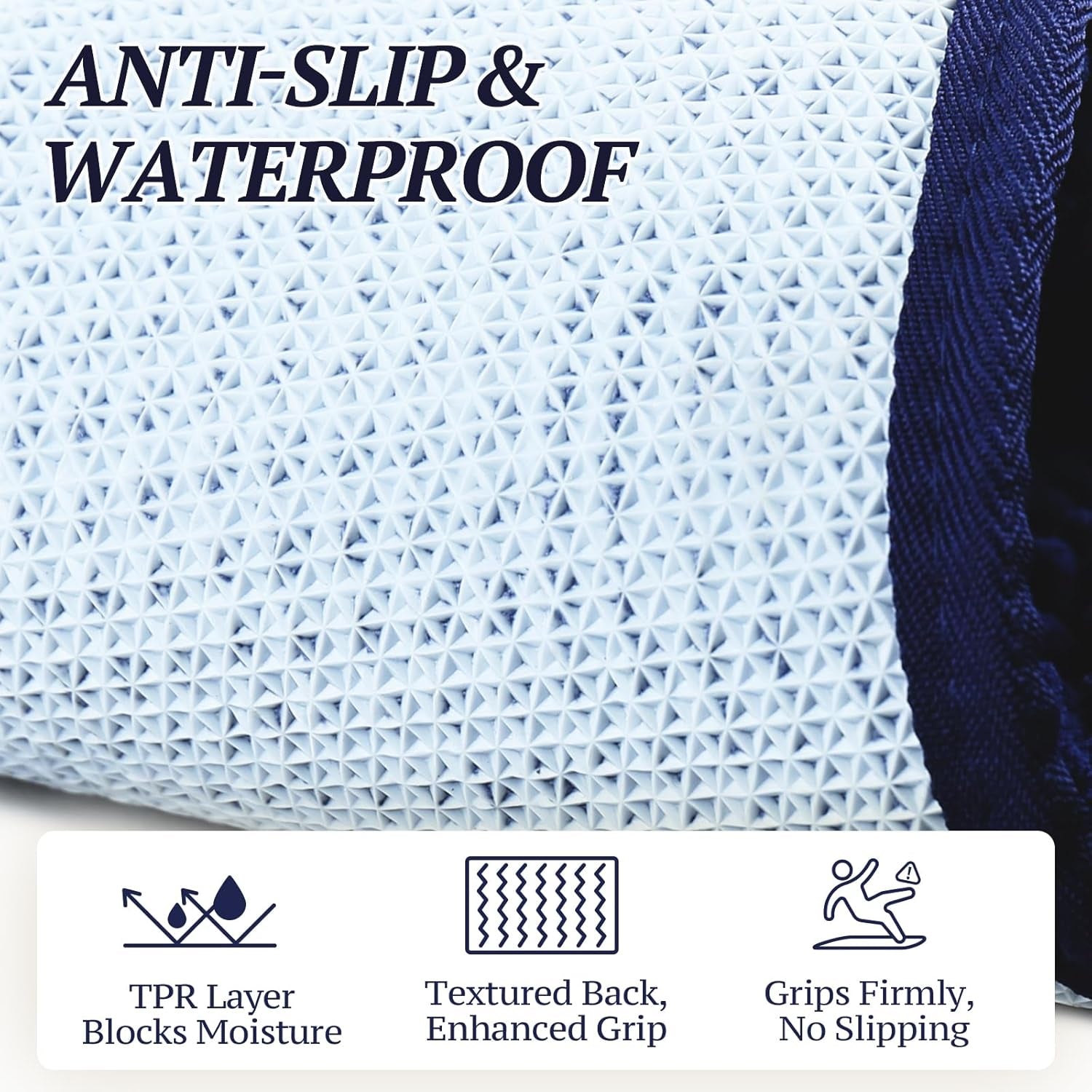 Cat Litter Mat, Litter Trapping Mat, 31"× 20" Cat Kitty Litter Rug with Waterproof Back, Super Soft for Cat'S Paws, Machine Washable, Navy Blue