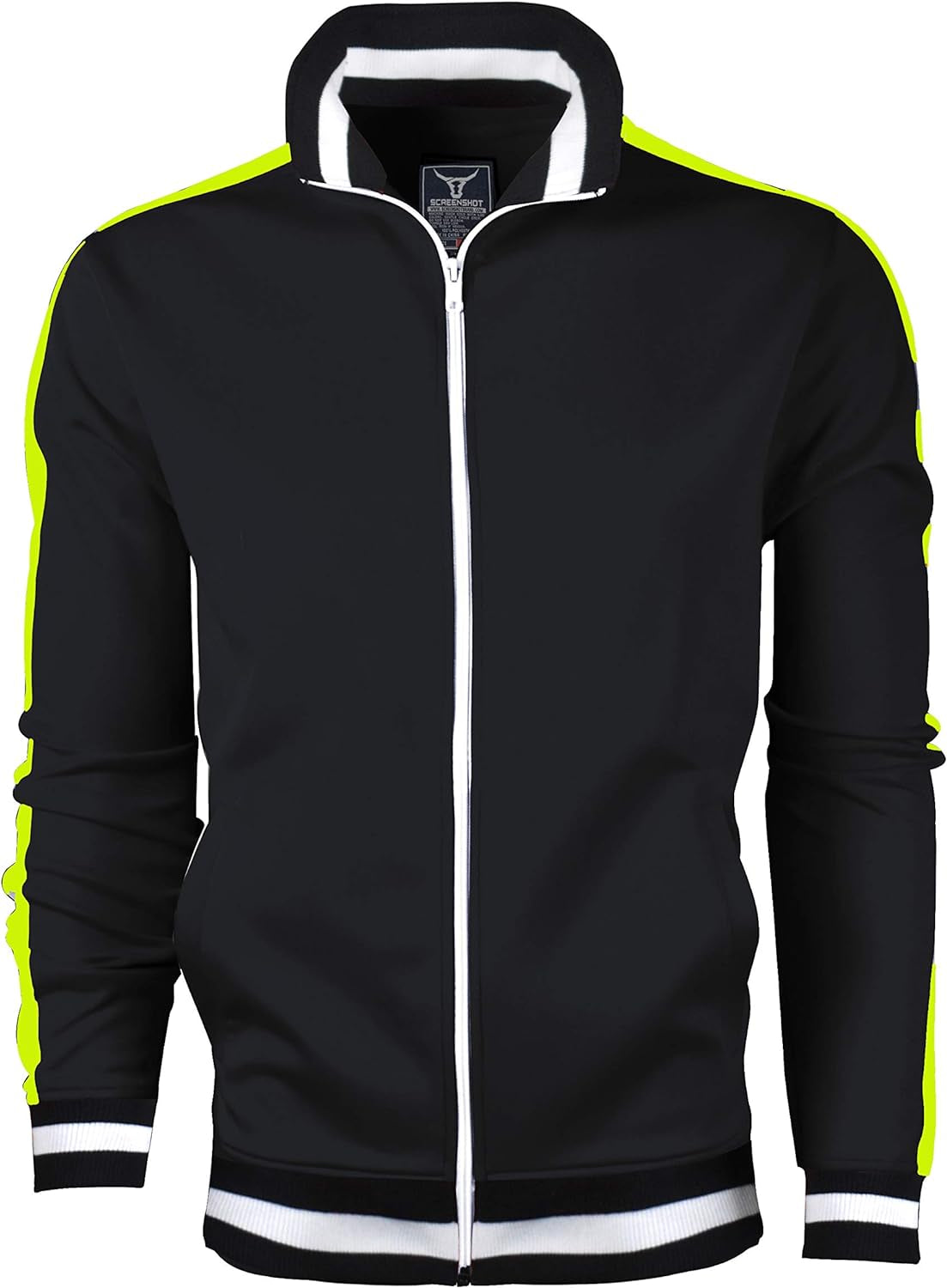 Mens Urban Hip Hop Premium Track Jacket - Slim Fit Side Taping Sportswear Urbanwear Streetwear Top