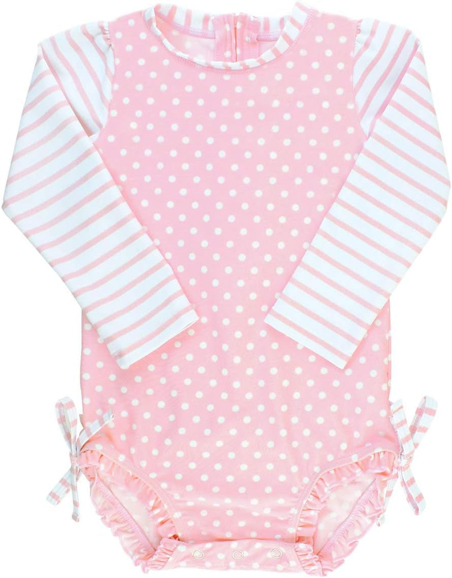 ® Baby/Toddler Girls Long Sleeve One Piece Swimsuit with UPF 50+ Sun Protection