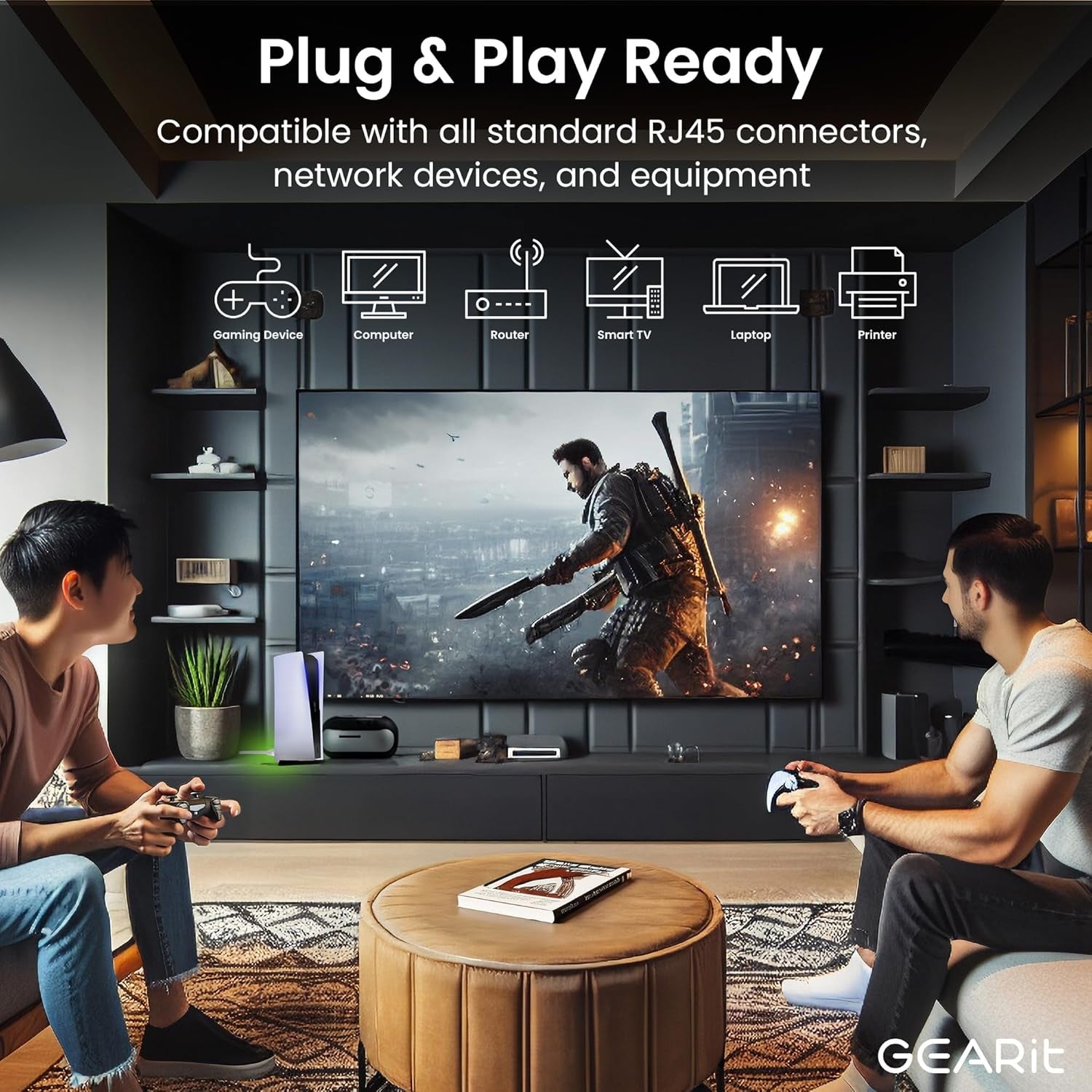 Cat 6 Ethernet Cable 7 Ft (24-Pack) - Cat6 Patch Cable, Cat 6 Patch Cable, Cat6 Cable, Cat 6 Cable, Cat6 Ethernet Cable, Network Cable, Internet Cable - White 7 Feet